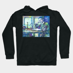 THOMAS MANN watercolor portrait .3 Hoodie